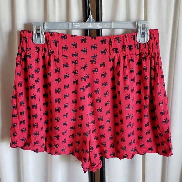 Keds size 7 loose red shorts w/ Pug dog pattern. - Picture 2 of 5